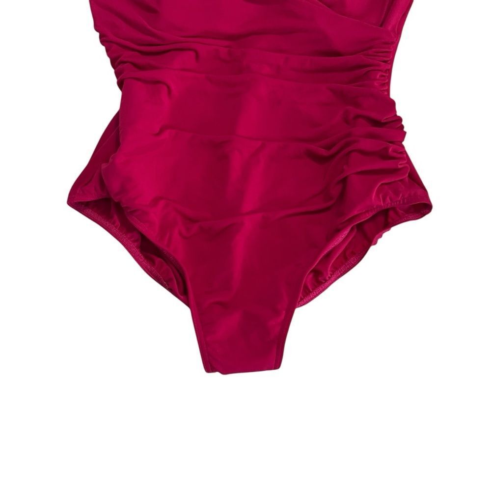 Miraclesuit Solid Gandolf One Piece Swimsuit Red … - image 7